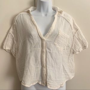 Free people crop shirt
